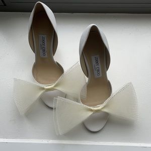 Jimmy Choo sz 37.5 bridal shoe